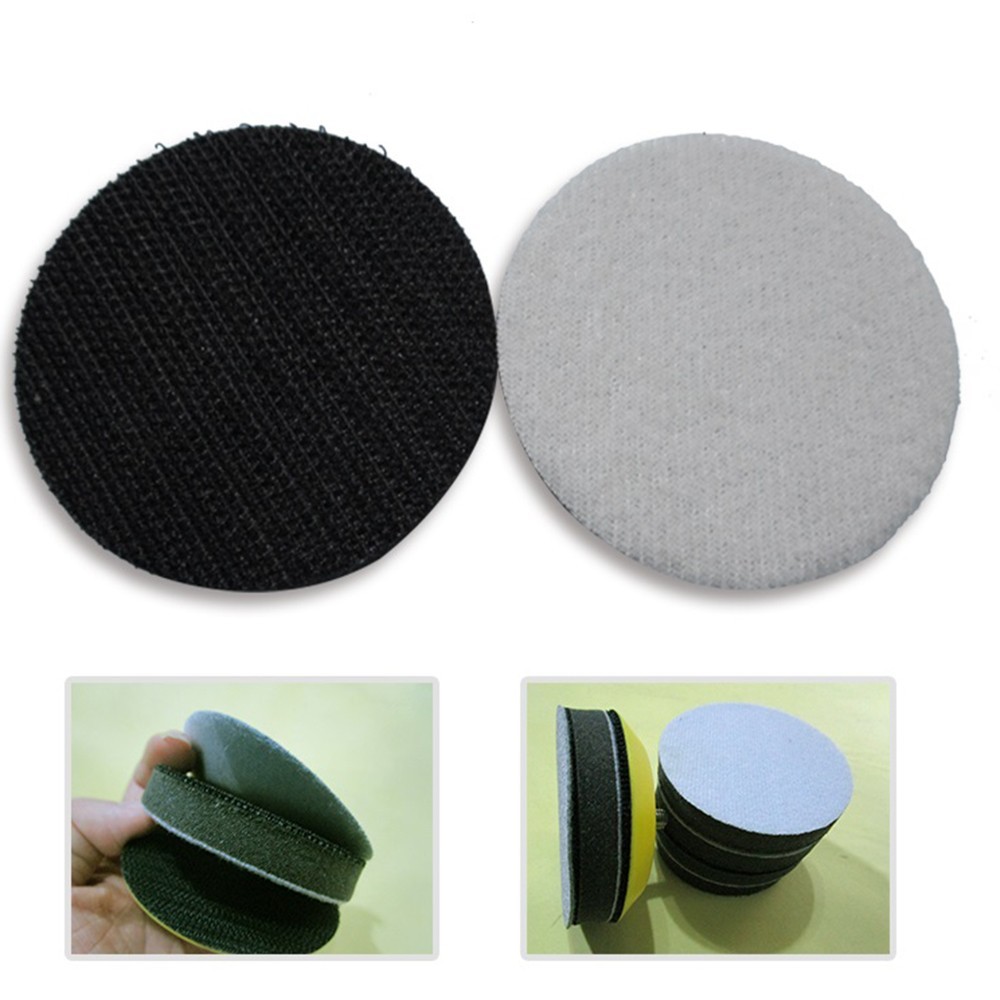 2PCS 3inch 75mm Soft Interface Pad Hook And-Loop Sanding Discs Power Tools Parts