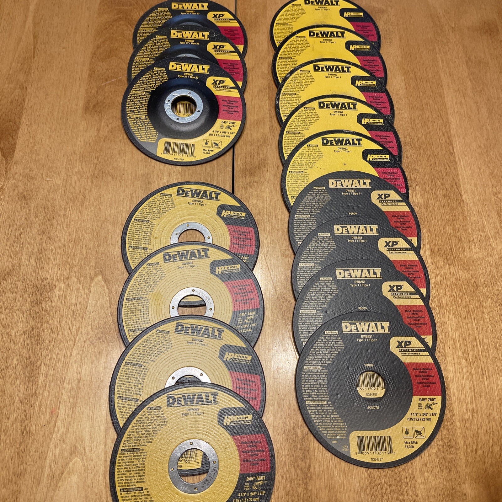 DEWALT DW8062 4.5 inch Metal Cutting Wheel