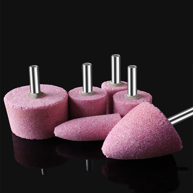 6mm Shank Abrasive Mounted Stone Point Grinding Head Wheel for Drill Rotary Tool