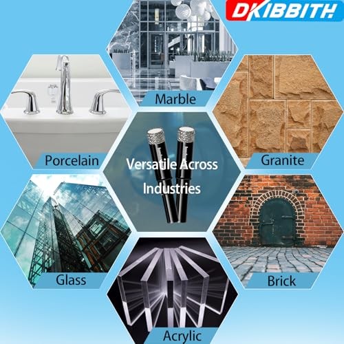 10 Pack Dry Diamond Drill Bits & Tile Drill Bit Set 10 Pcs Diamond Drill Bit