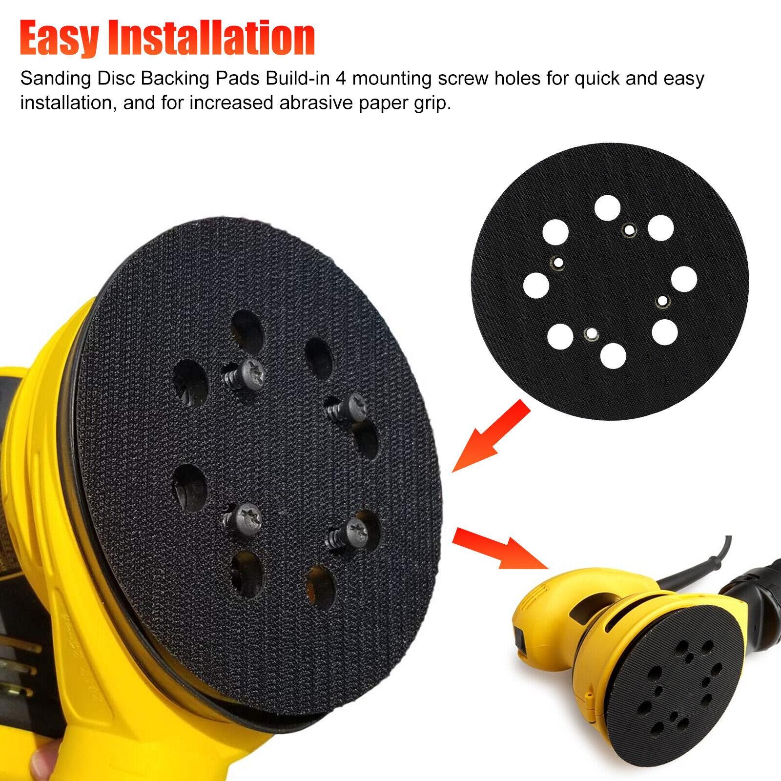 1PCS 5 Inch Orbital Sander Pad Replacement Hook Loop For Dewalt DWE64233 N329079