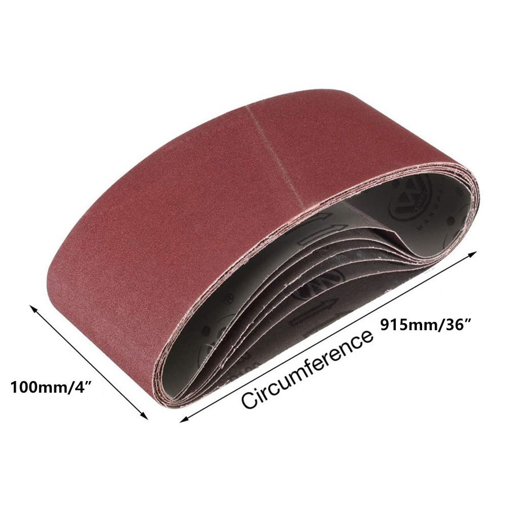 2-10Pcs 4″x36″ Heavy Duty Sanding Belts Linishing Grinding Belt Cloth Backed