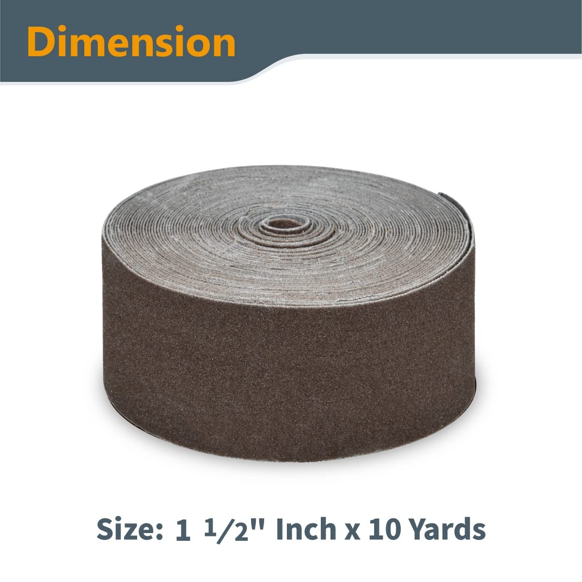 Emery Cloth Sandpaper Roll 120 Grit 1-1/2″ x 10 Yards Aluminum Oxide 49000