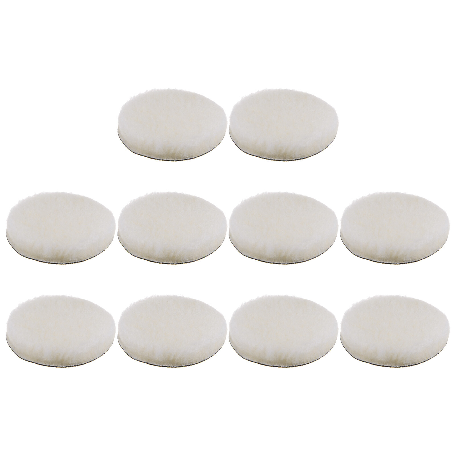 10pcs Wool Buffing Pads 5 inch Polishing Pad Polishing Buffing Pad Hook and Loop