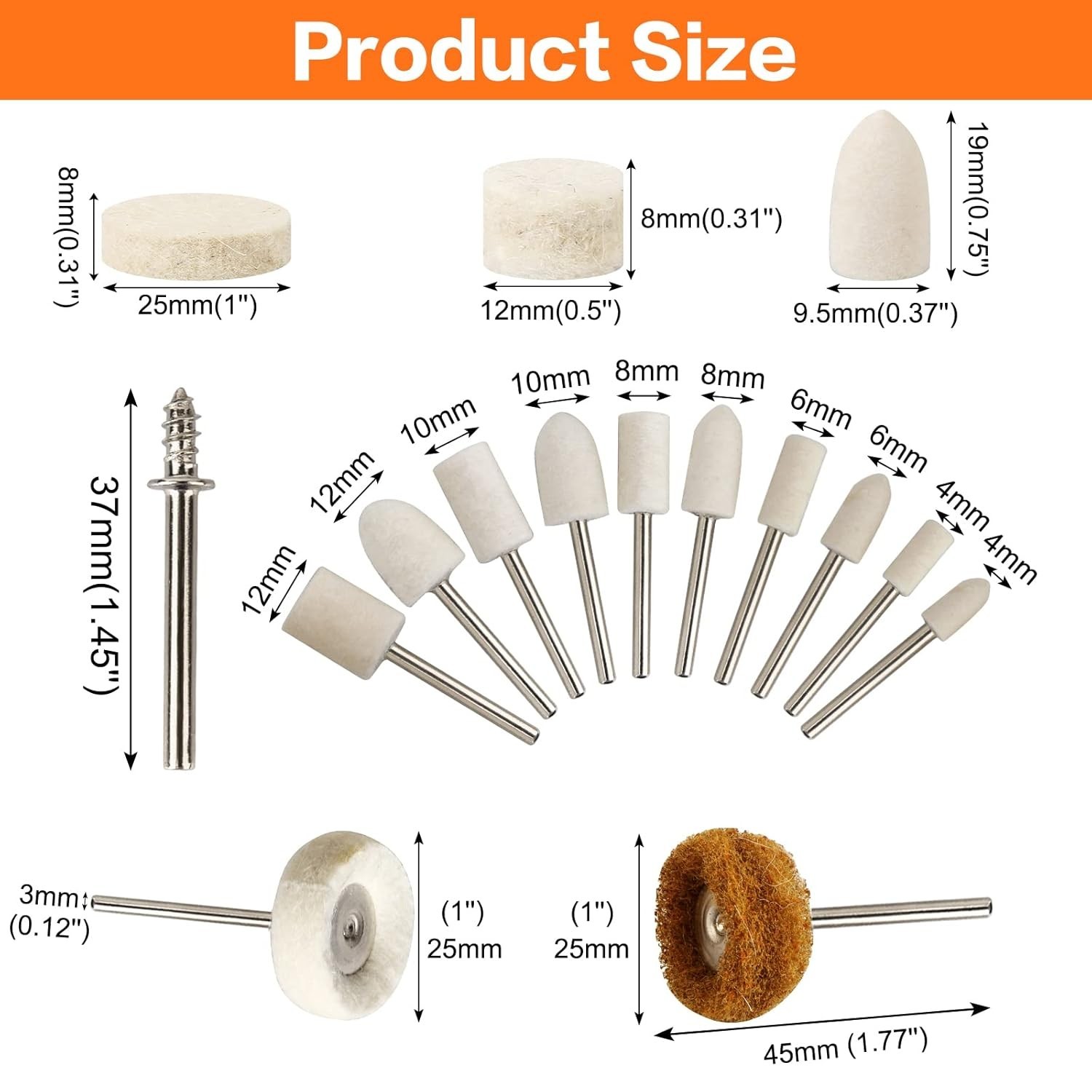 134PCS Polishing Buffing Wheel Polishing Kit Compatible with Dremel Polishing…