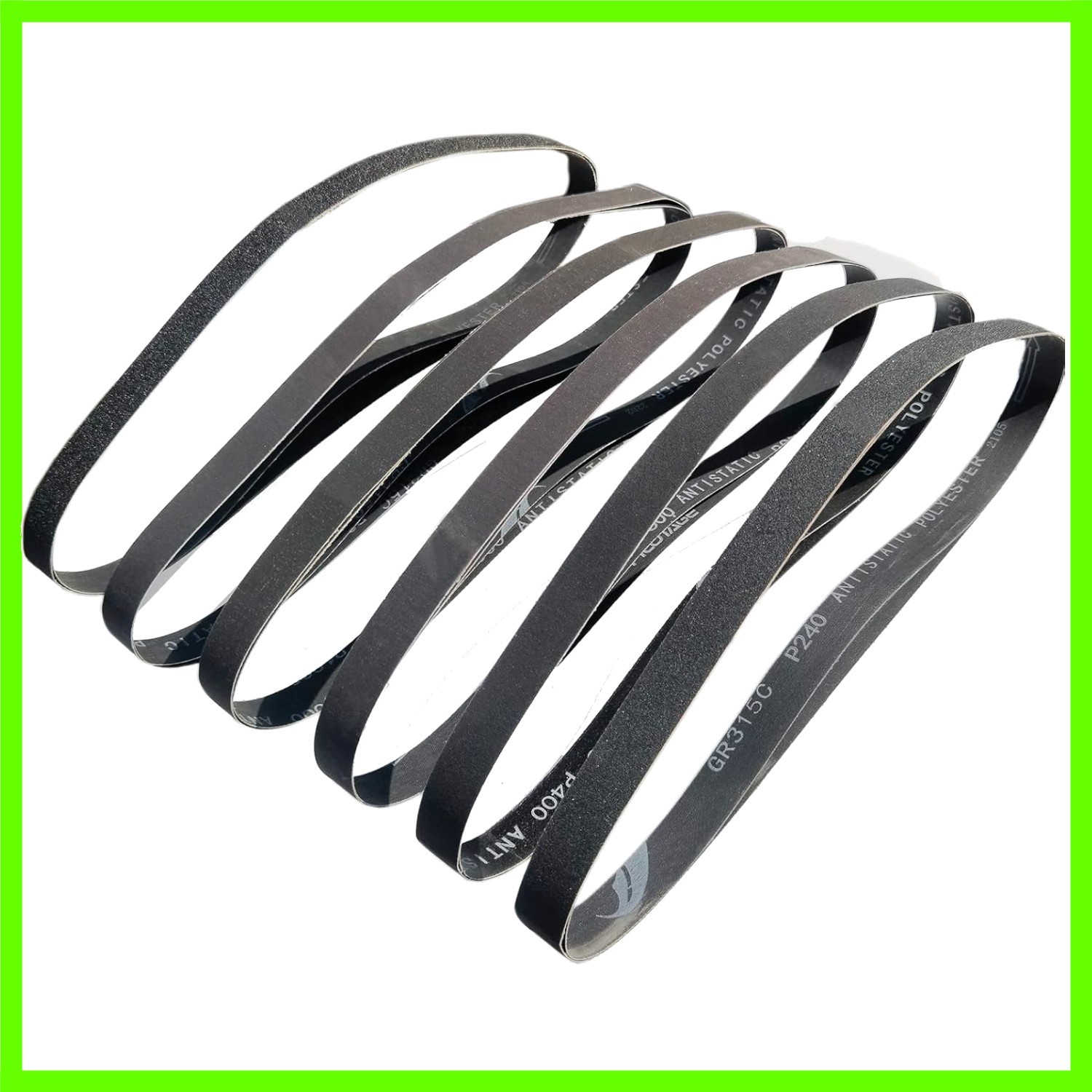 12 Pack 1 x 42 Inch Silicon Carbide Sanding Belts Assortment -120 240 400 600…