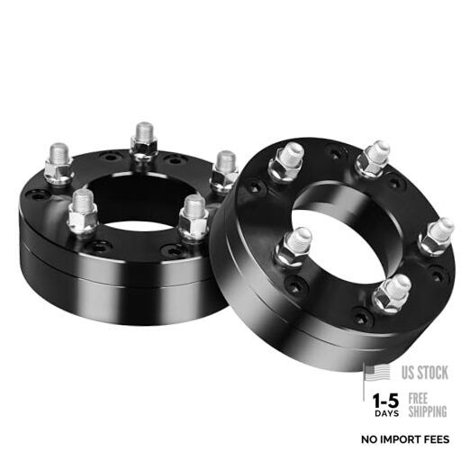 2PCS Wheel Adapters for Grand Cherokee Wheels on Silverado 1500 6×5.5 to 5×5