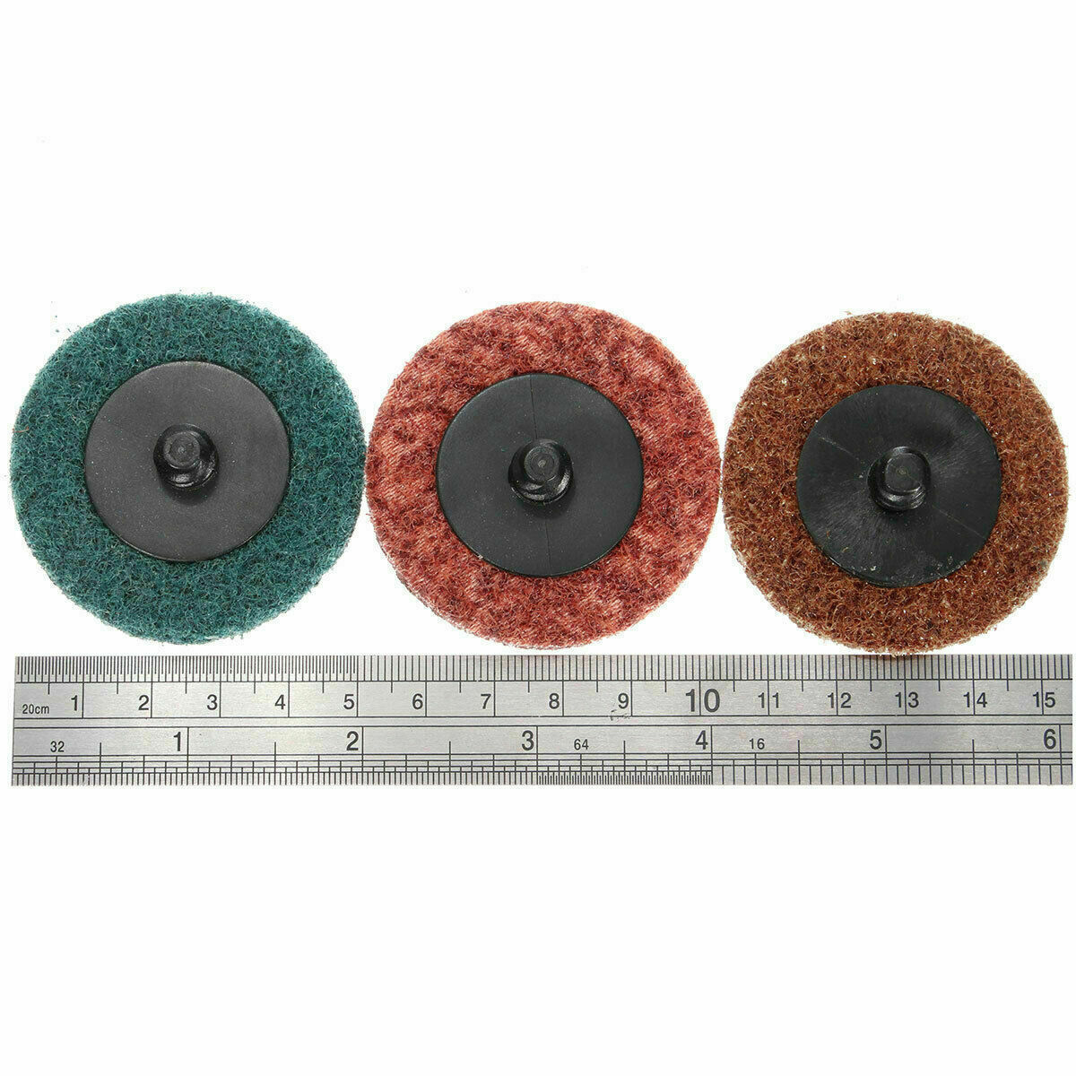 30Pcs 2″ Sanding Roll Disc Surface Conditioning Fine Medium Coarse Prep Pads