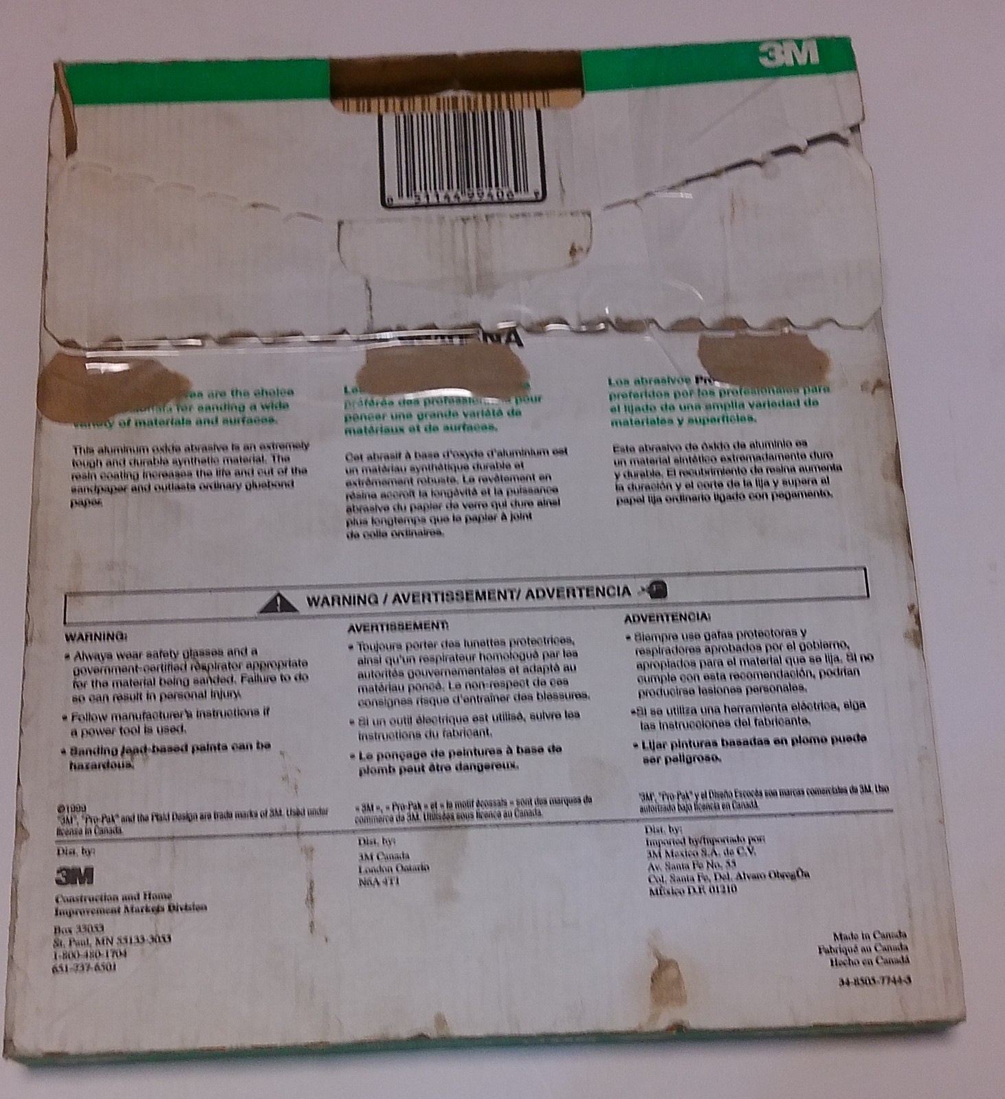 3M 95406NA 9″ x 11″ 80D Grit Aluminum Oxide Sandpaper 17 Sheets
