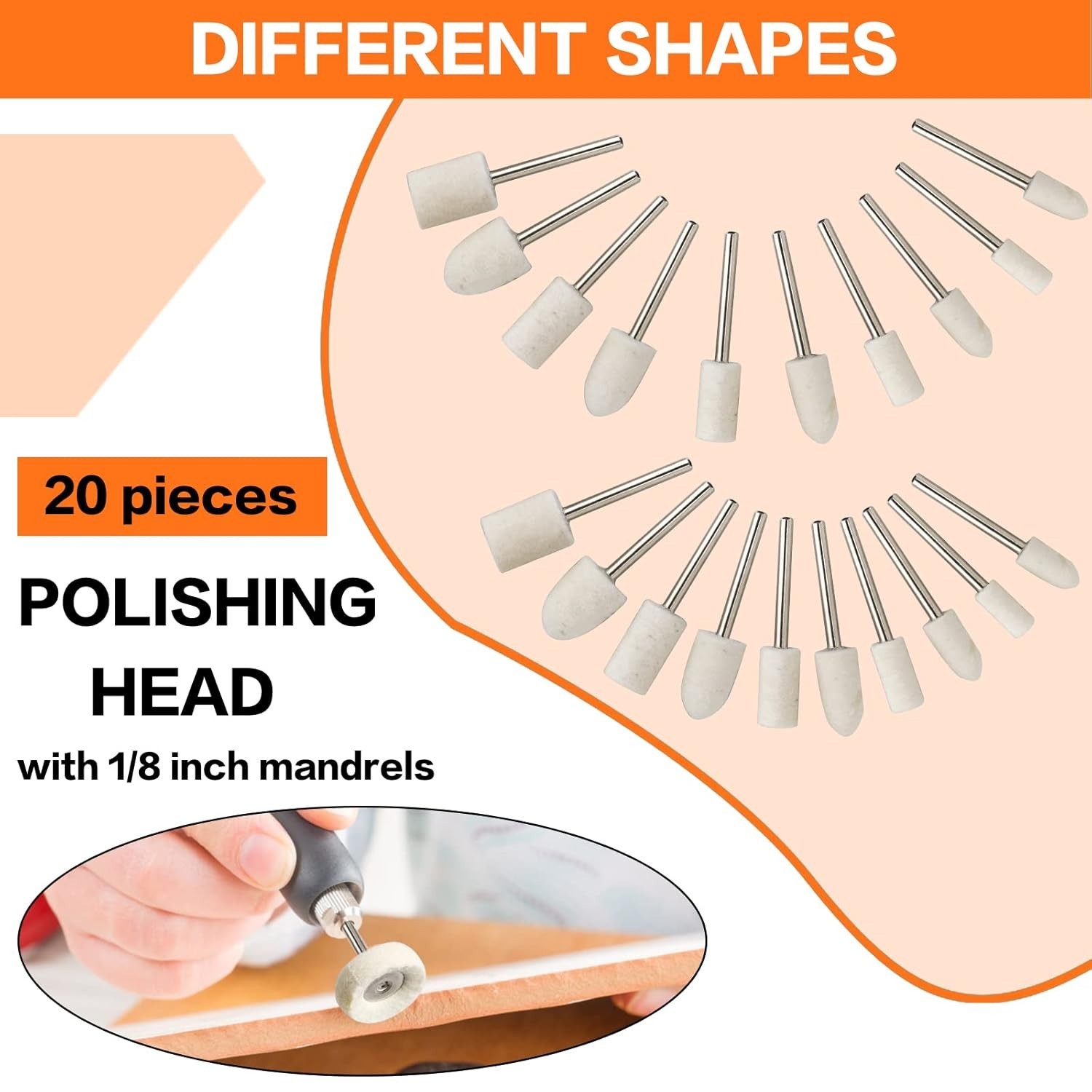 134PCS Polishing Buffing Wheel Polishing Kit Compatible with Dremel Polishing…