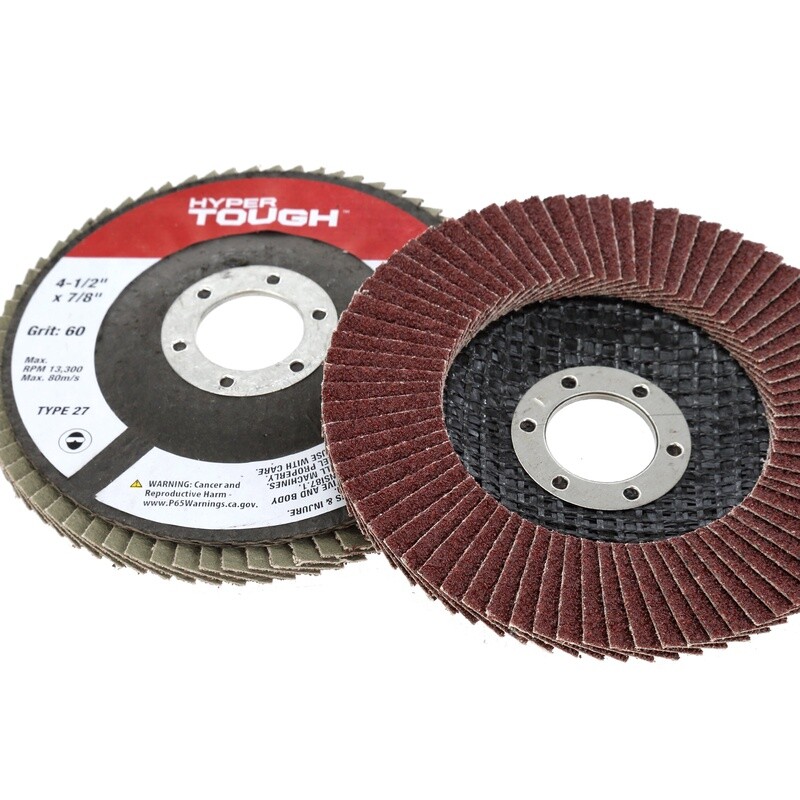 80 Grit Flap Discs 4 Pack Abrasive Material Angle Grinders Multi-Purpose Use