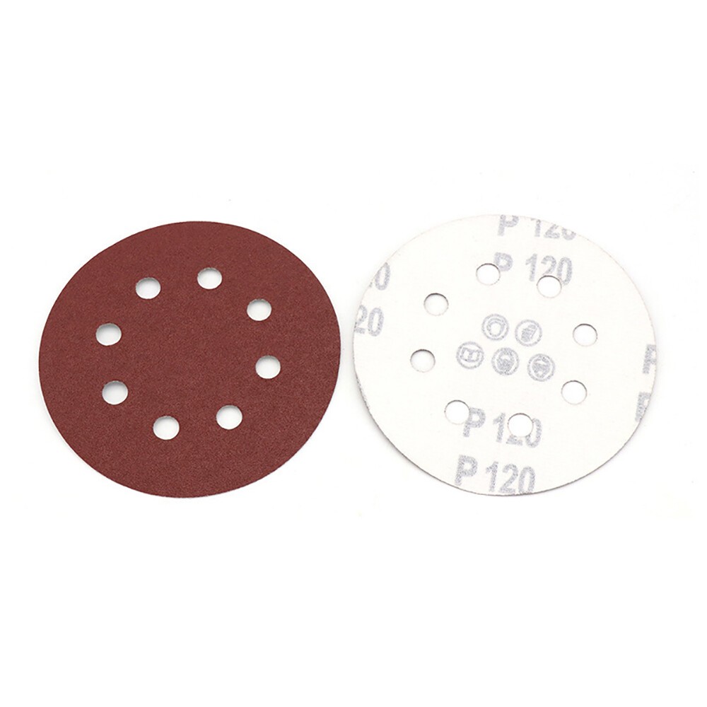 125mm 5″ Sanding Discs 40-2000 Grit Orbital Sander Sheets Sandpaper 8 Hole Pads
