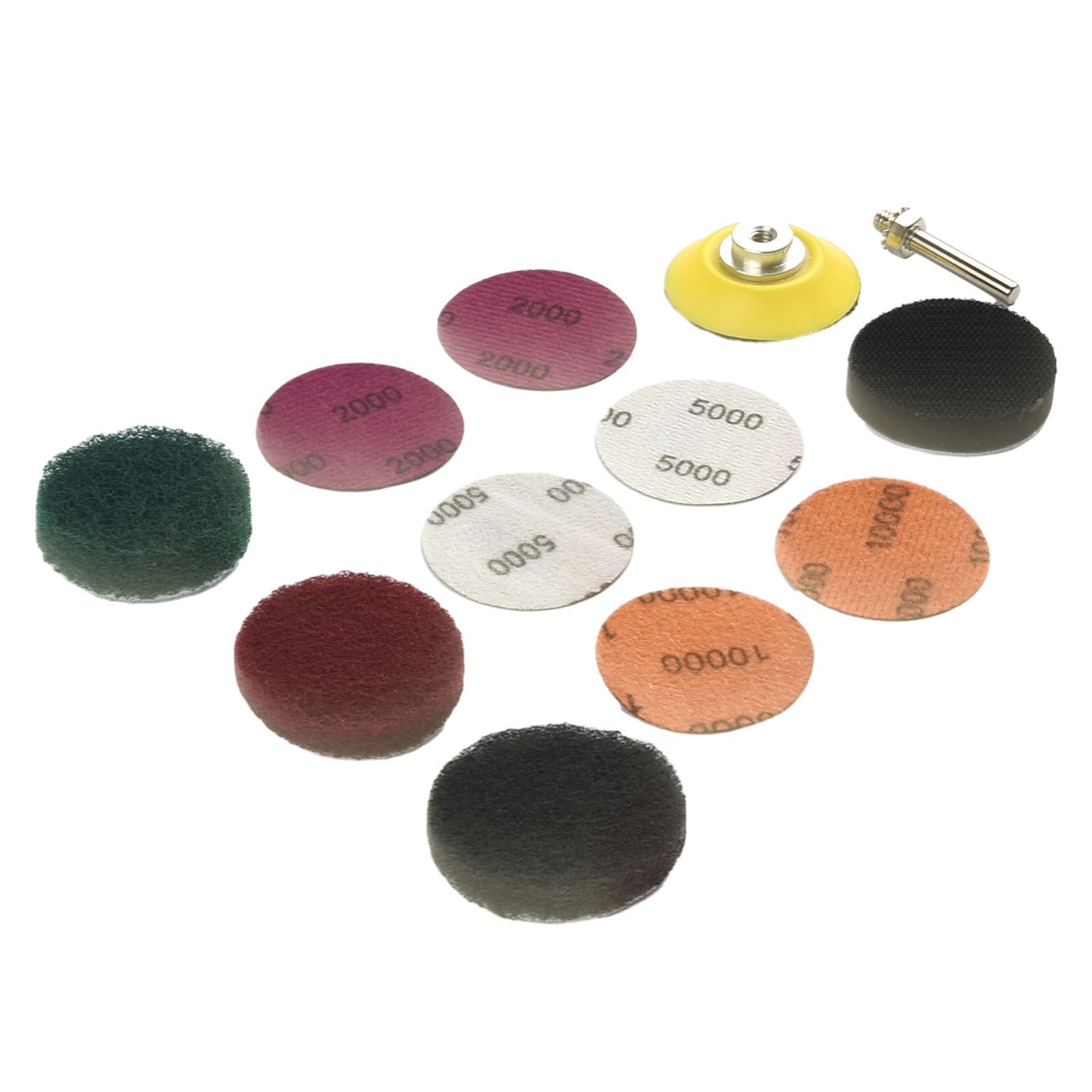 2 Inch Headlight Polishing Scouring Pad Restoration DIY Kit For Electric Drill