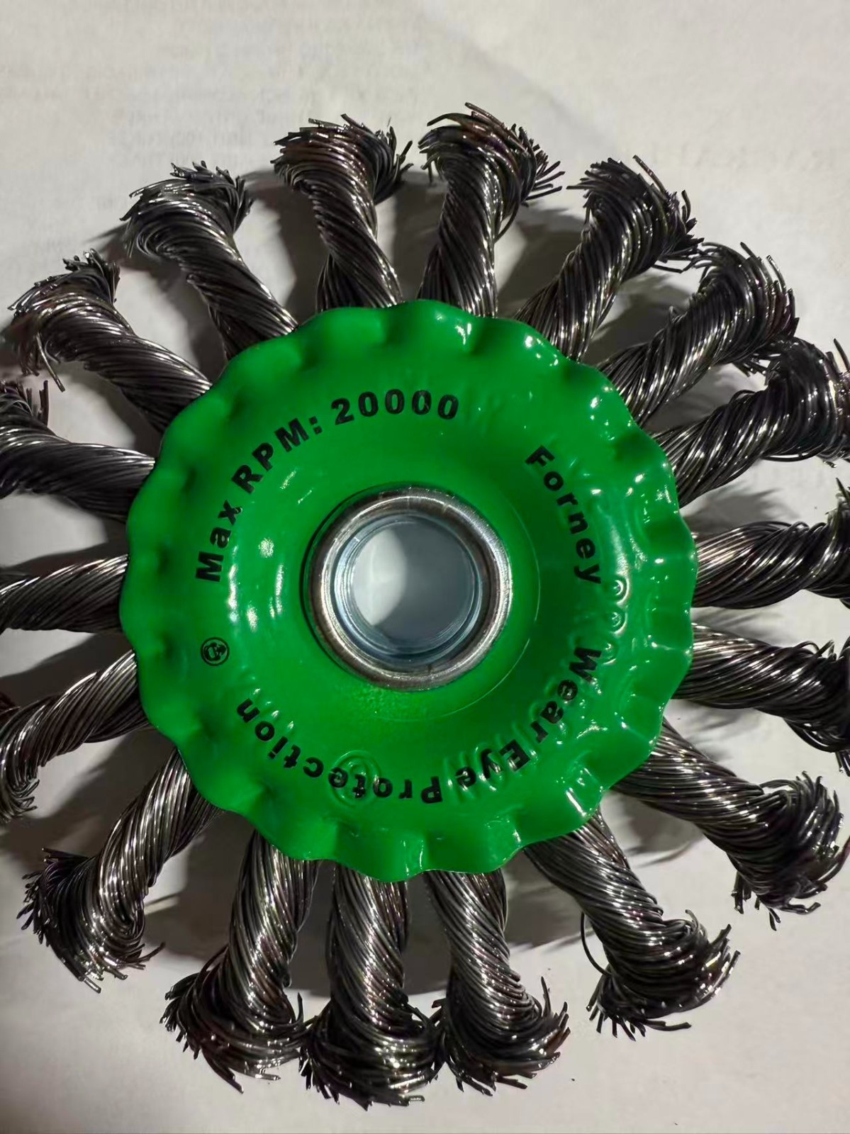 4″ Twist Knot Wire Wheel Brush 8PCS – Rust, Weld Spatter, Paint Removal grinder