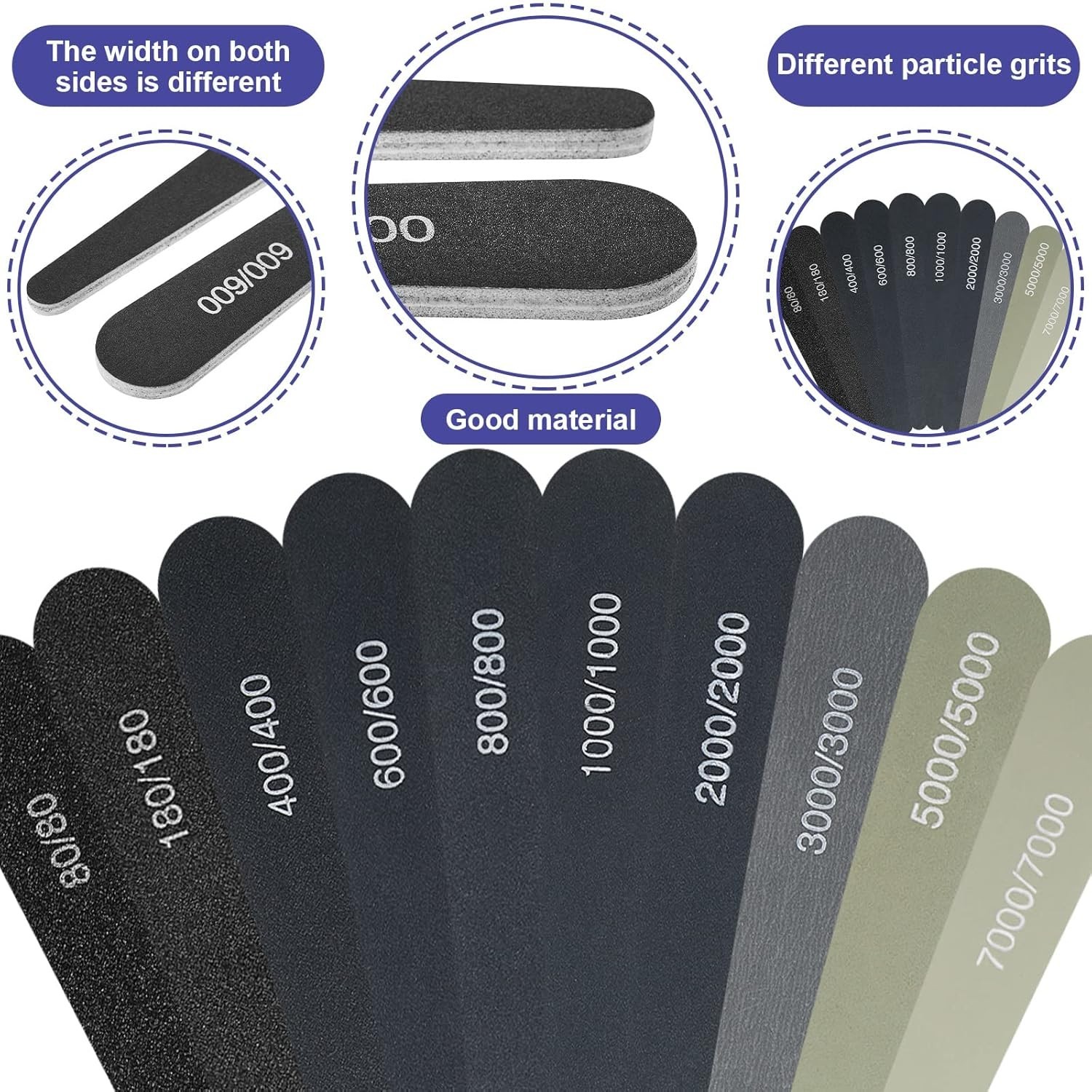 20 Pcs Sanding Sticks for Plastic Models 3D Print Assorted Grit Low Grits Alu…