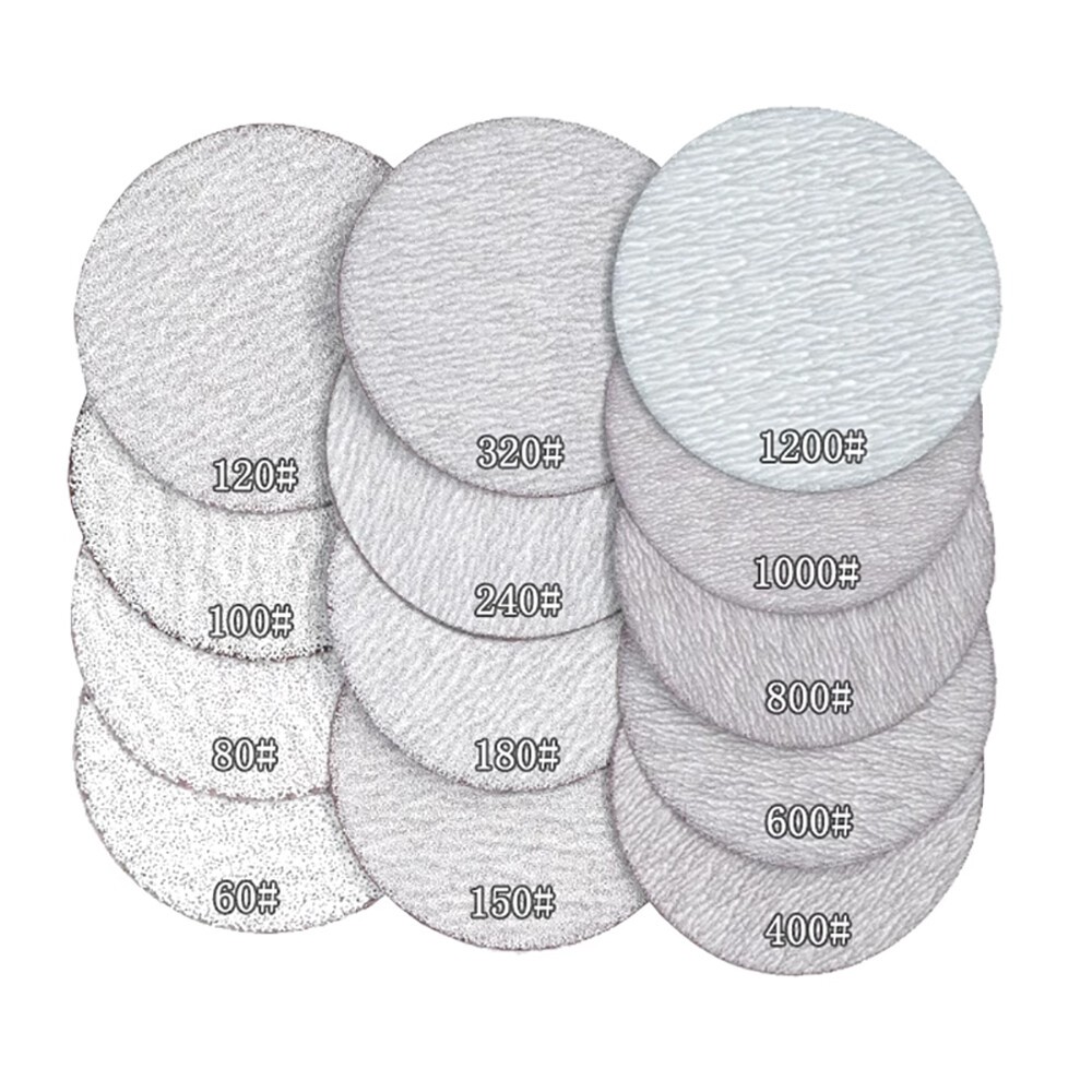 50mm Dry Sanding Discs 2″ Hook And Loop Abrasive Sandpaper Pads 60#-1200# Grit