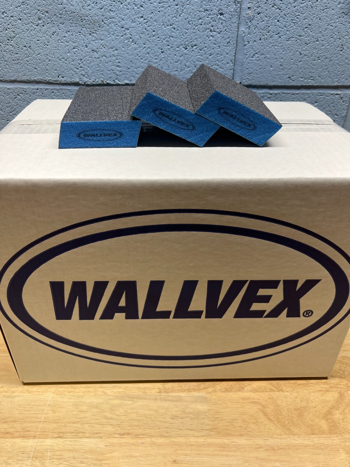 Wallvex Blue Fire Drywall Sanding Sponge Dual Angle Med/Fine (100) Free Shipping