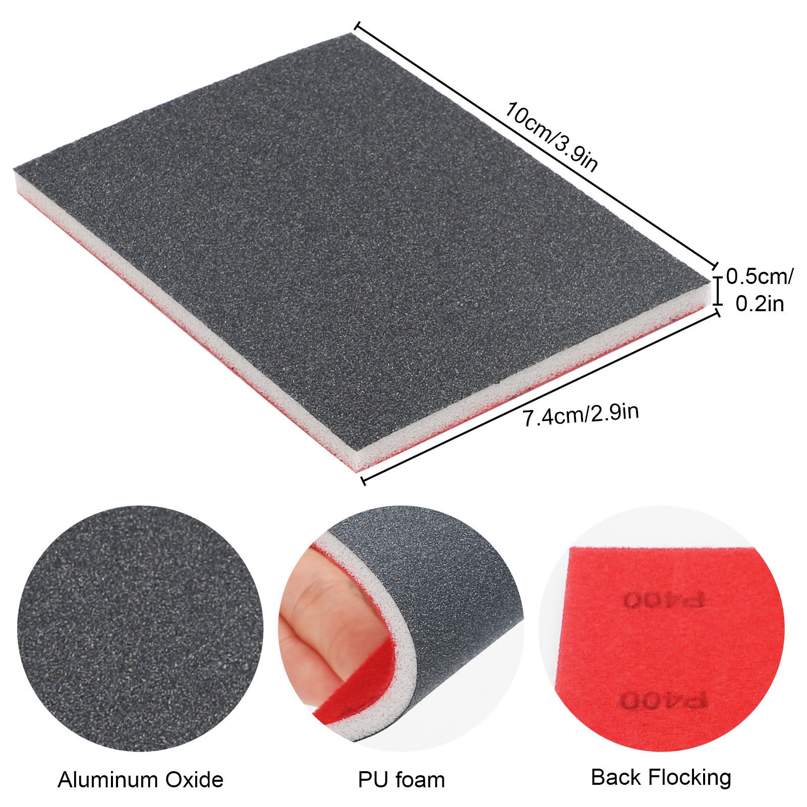 28pcs Sanding Block Pads 180-3000 Grit Foam Sandpaper Sponge Wet Dry for Drywall
