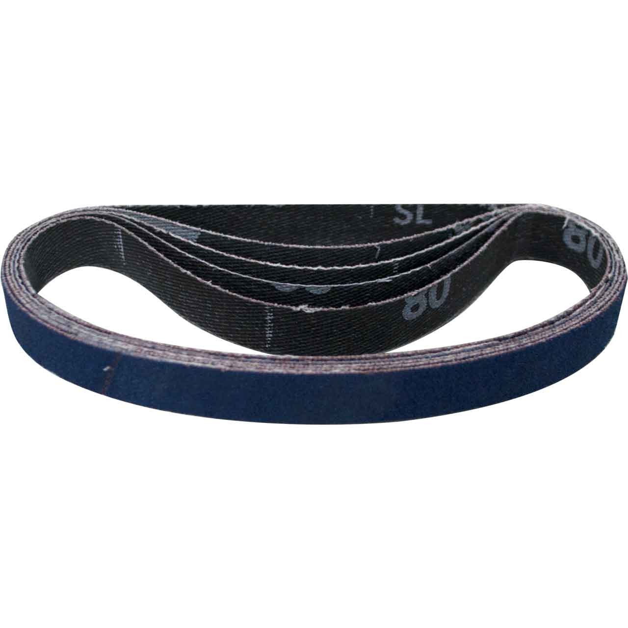 Norton 78072728744 1/2×12 BlueFire R823P Coated ZA Cloth File Belt 80 Grit 50 pk