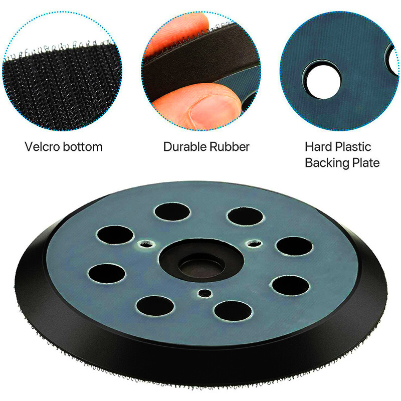 5″ 8-Hole Hook & Loop Orbital Sander Pads For DeWalt DW4388 DW421 D26450 D26451
