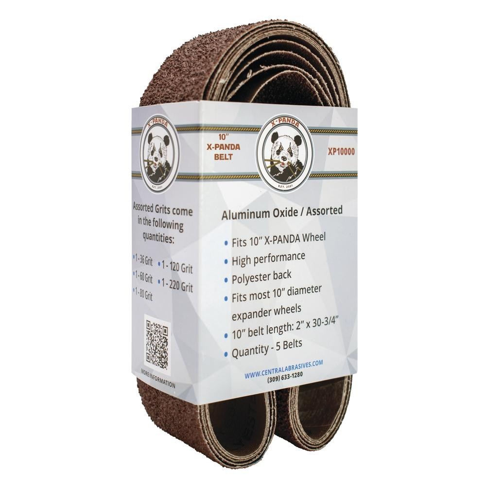 10″ Expander Wheel w/Steel Safety Guard by X-Panda + 5 Pack of Belts – NEW