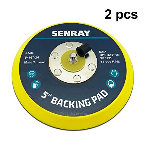 5 Inch Dual-Action Hook & Loop Molded Urethane Flexible Backing Plate for 5″