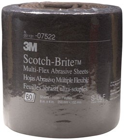 3M SCOTCHBRITE SHEET ROLL GRAY 8 X 20′
