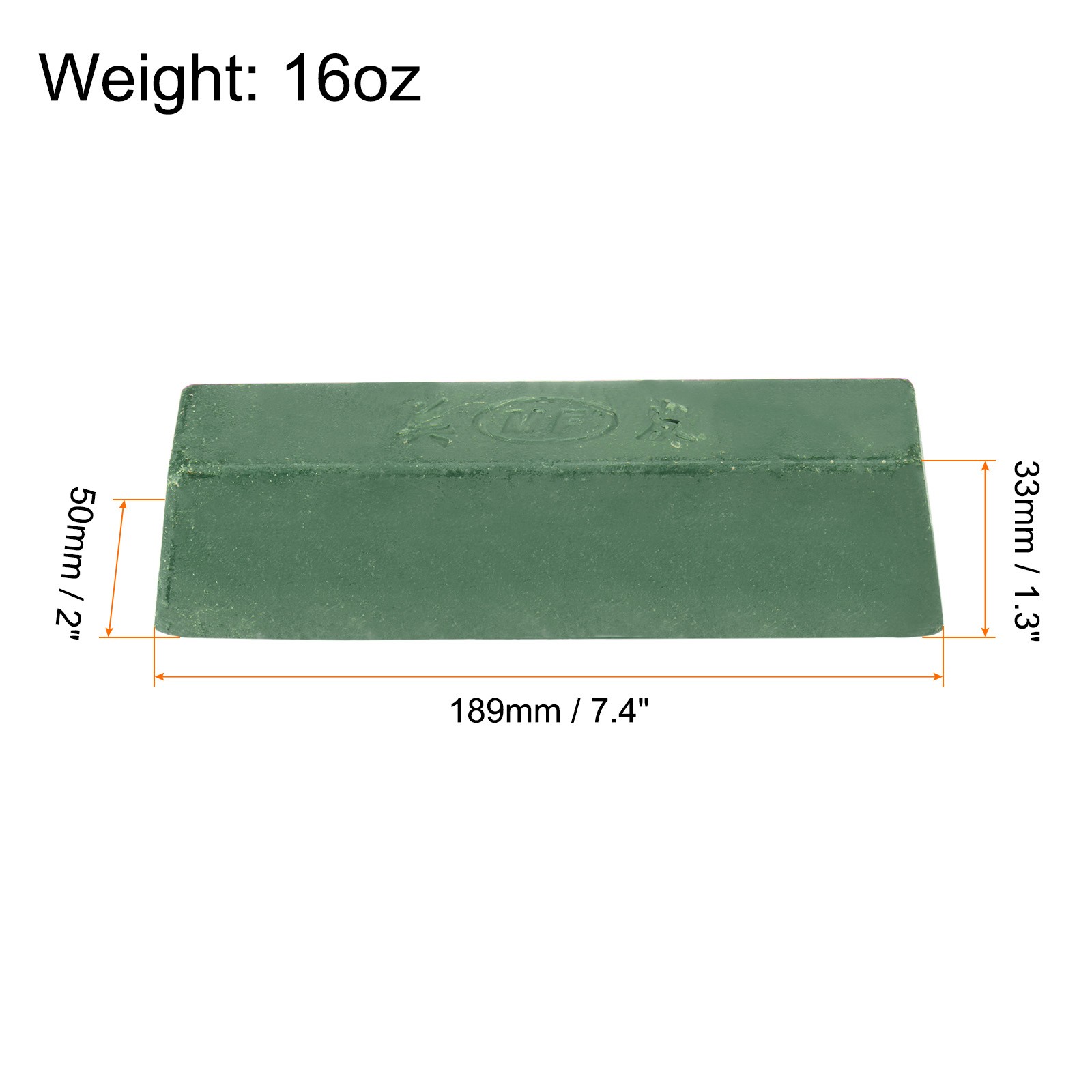 2pcs Metal Buffing Polishing Compound Bars, 16oz, Green, Fine Polish