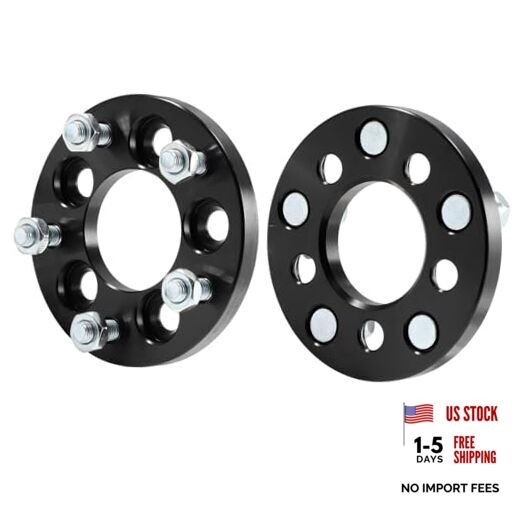 2pcs 5×100 to 5×114.3 Wheel adapters 15mm Bore 67.1mm Studs 12×1.5 5Lug Wheel
