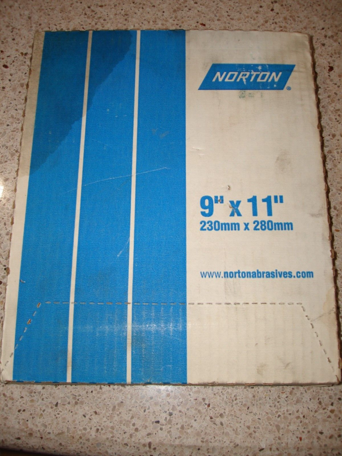 Norton Abrasives 66261101240 K622 FINE G Emery Cloth 9” X 11” Sanding Sheet (50)