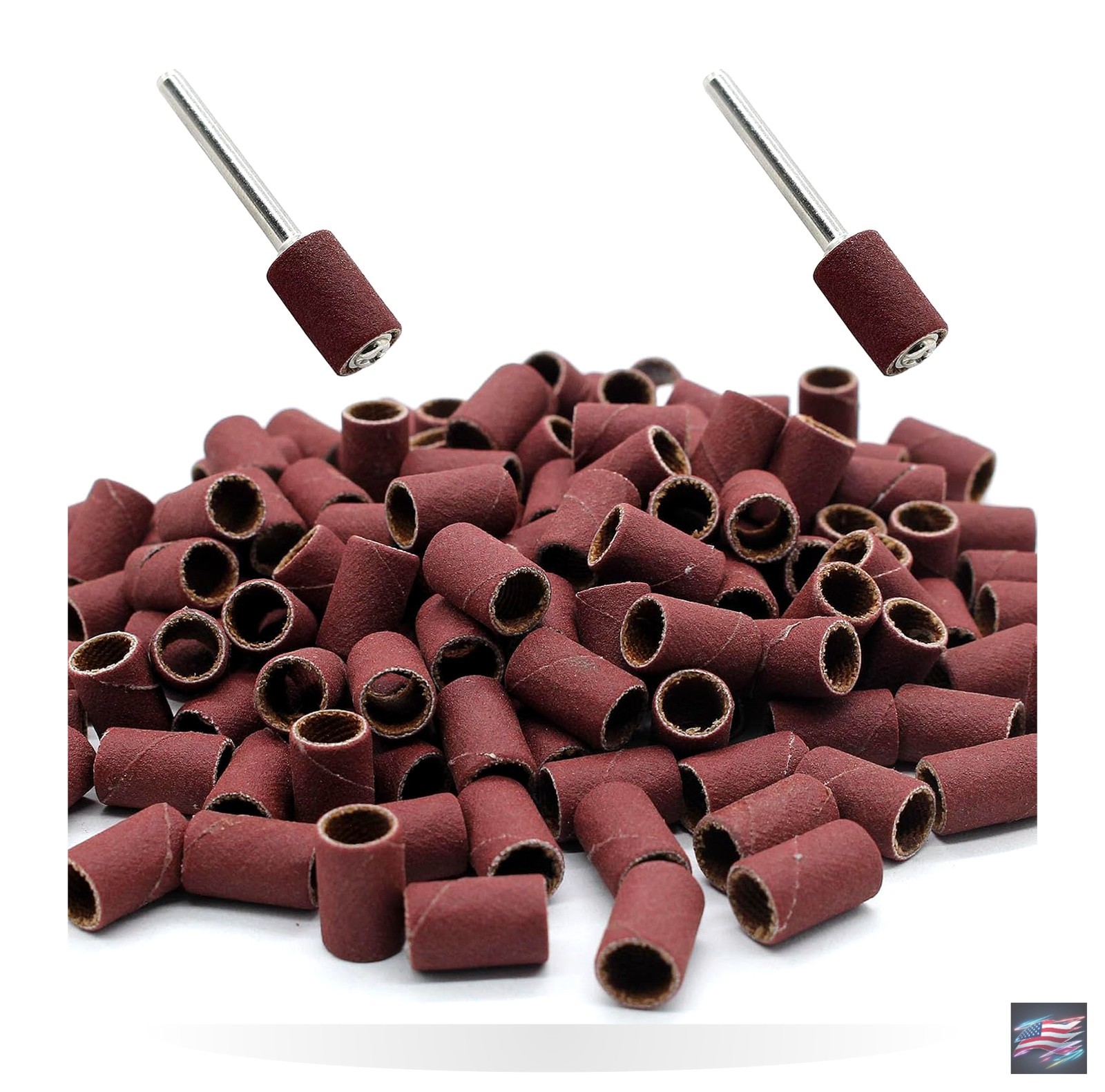 120 PCS 1/4 Inch Sanding Sleeves 120 Grit Sanding Drum and Sleeves Set Oxide ../