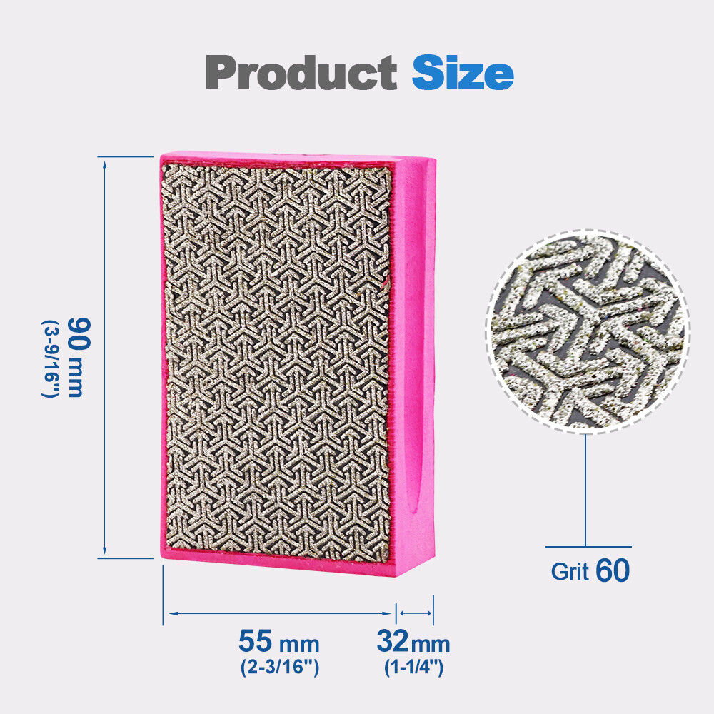 1pc Dry Diamond Hand Polishing Sanding Pad Tool Granite Marble Glass #60-3000