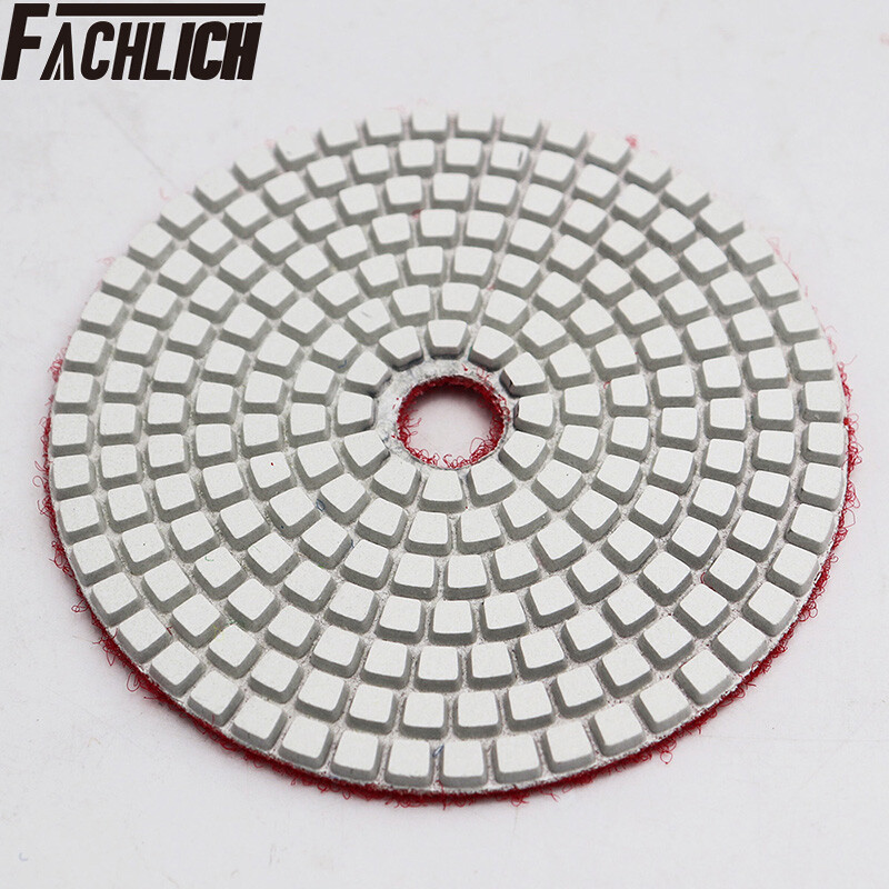 6pcs 4″ / 100mm Diamond Concrete Floor Wet Polishing Pads Sanding Grinding Discs