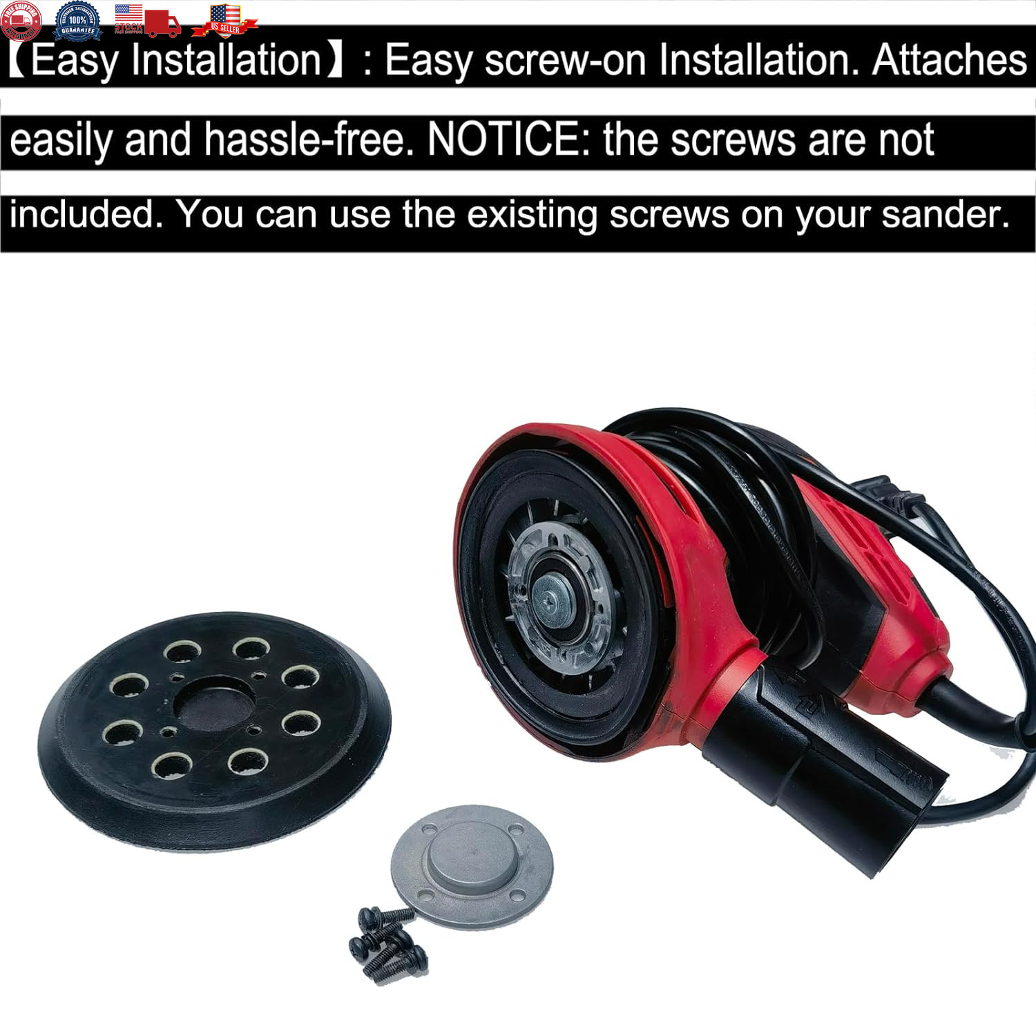 2 Pack 5 Inch 8 Hole Hook-and-Loop Replacemet Sanding Pad for SKIL SR211601 S