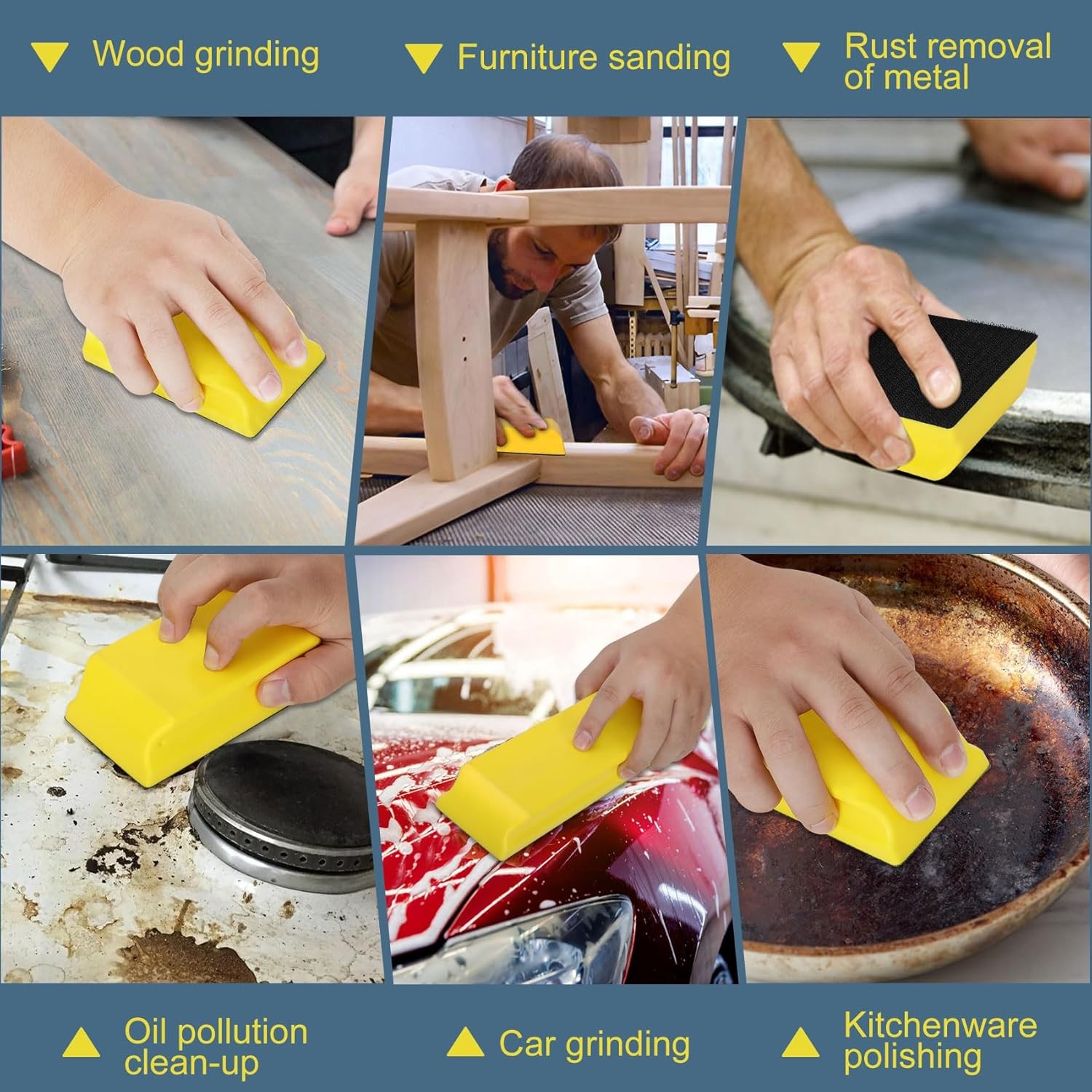 Sanding Block Kit 7 PC – Auto Body Sanding Block kit