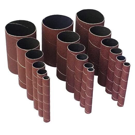 18 Pack Spindle Sander Sleeves, Sanding Sleeves for 4-1/2 inch(Mix grit)