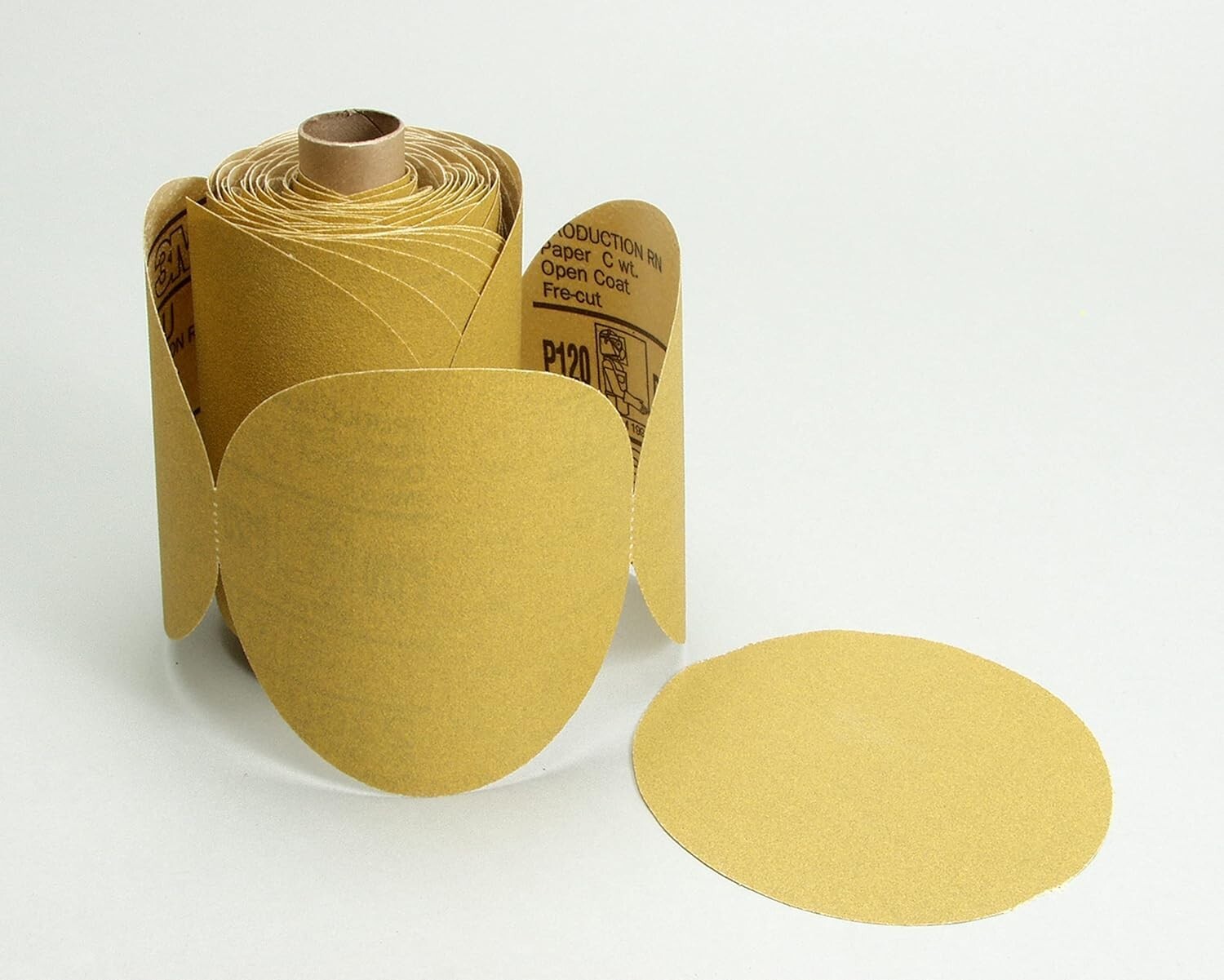 3M 01425 Stikit Gold Disc Roll 5 in P150 175 discs per roll