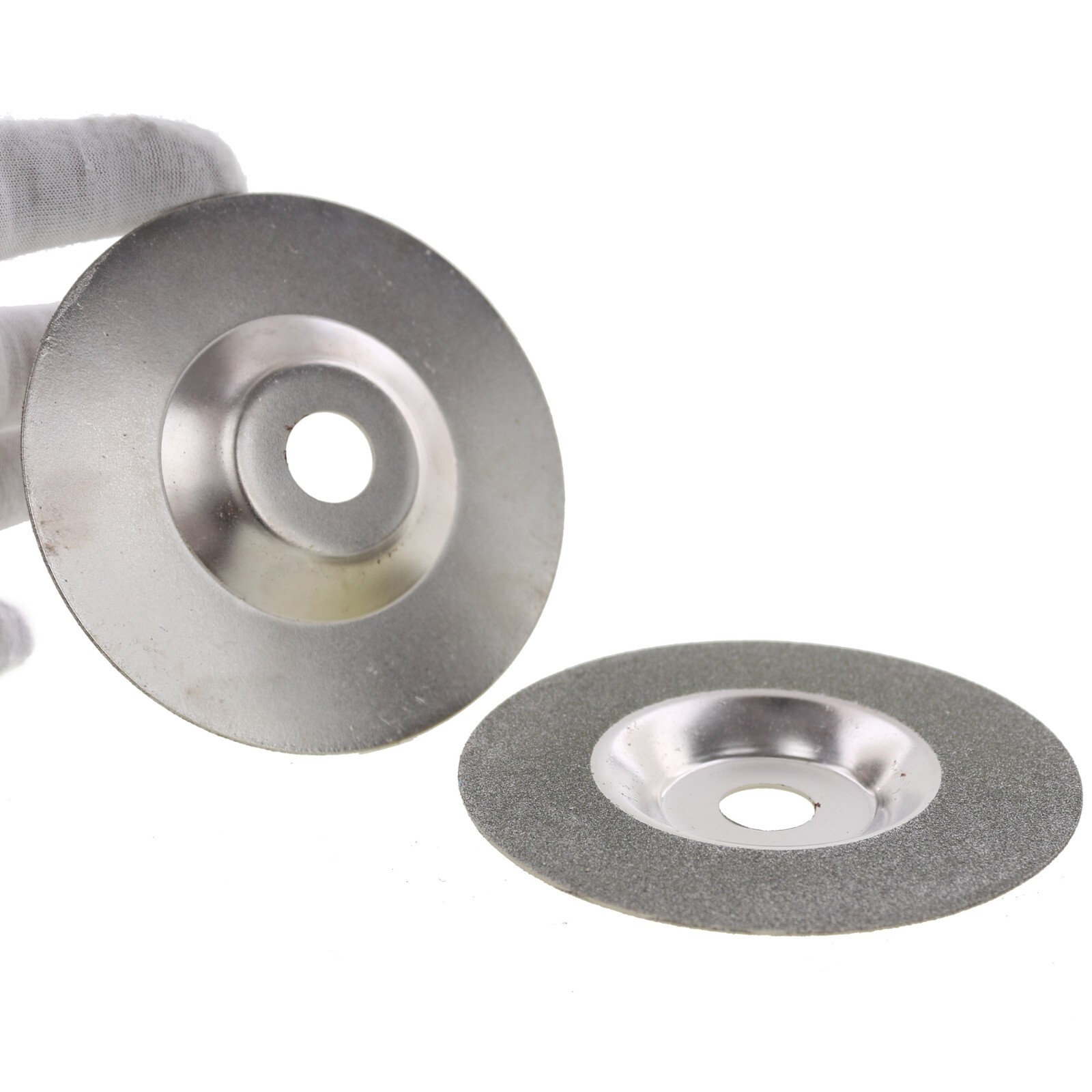 2Pcs 4″ inch Diamond Coated Grinding Disk Convex Disc Grit 150 For Angle Grinder