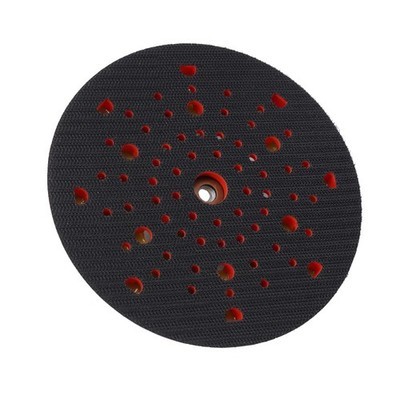 Red And Black Multi Hole Back Up Sanding Pad Replacement For Bosch RSM6045
