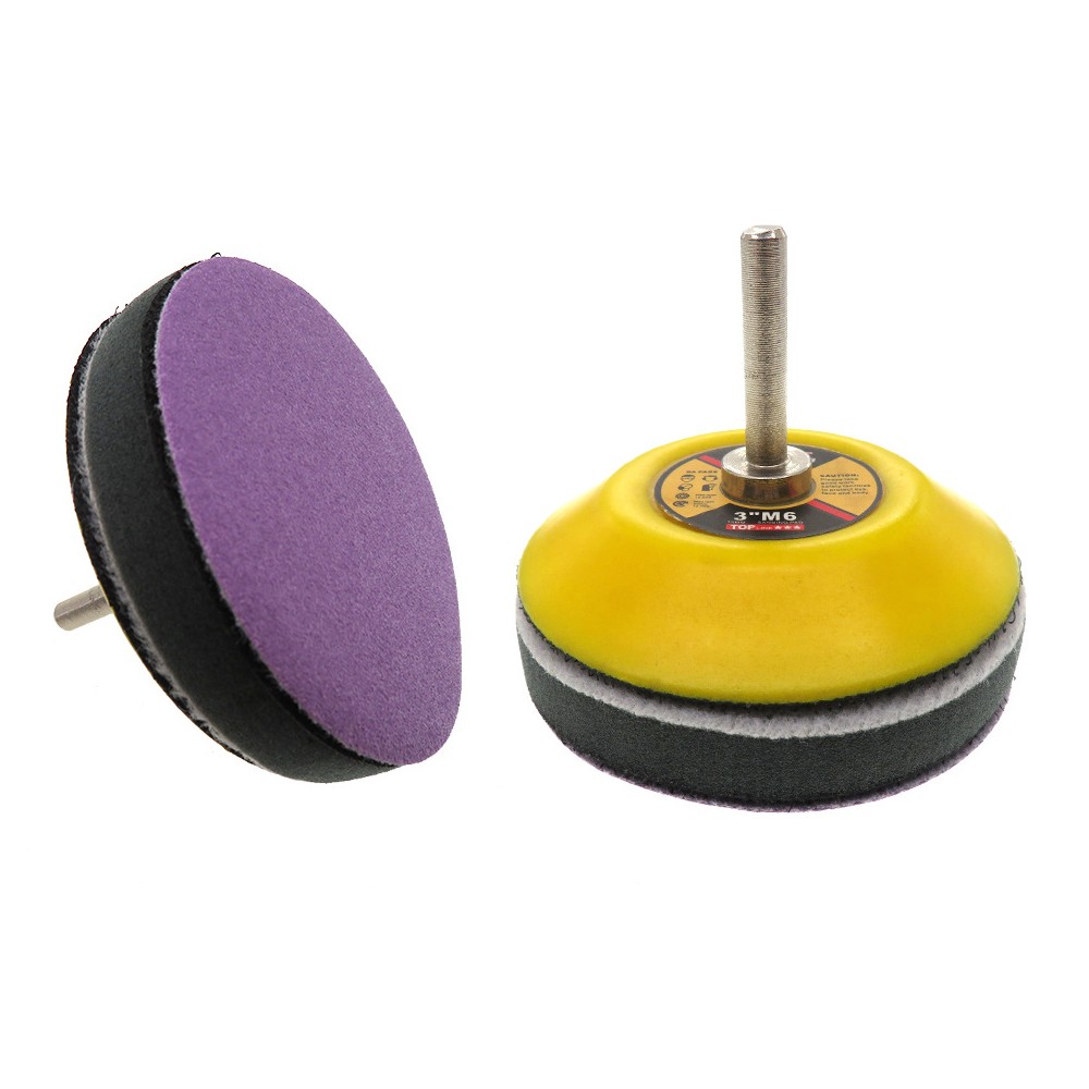 50X Hook Loop Sanding Discs 60-10000 Grit for Drill Wet Dry Sandpaper Pad 3in