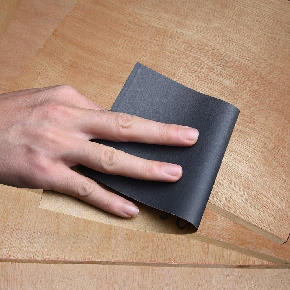 Versatile 12-Pack Sandpaper Sheets, Size 9×3.6 Inches – Ideal for Finishing Work