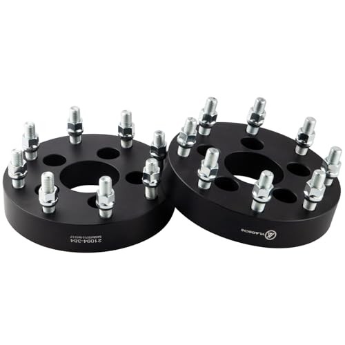 Black Forged 5×4.5 to 8×170 Wheel Adapters 1.5 Inch 14×1.5 1.5 Inch – Pack of 2