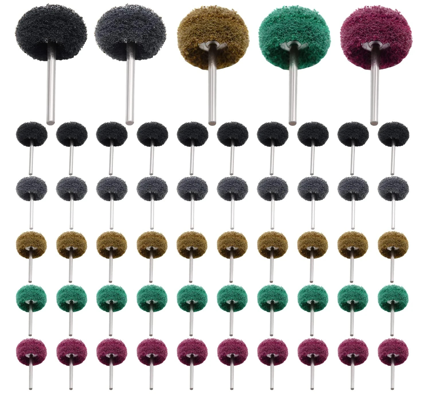 50/100/200Pcs Abrasive Wheel, 1″ Buffing Polishing Wheels, Metal Polishing Compo
