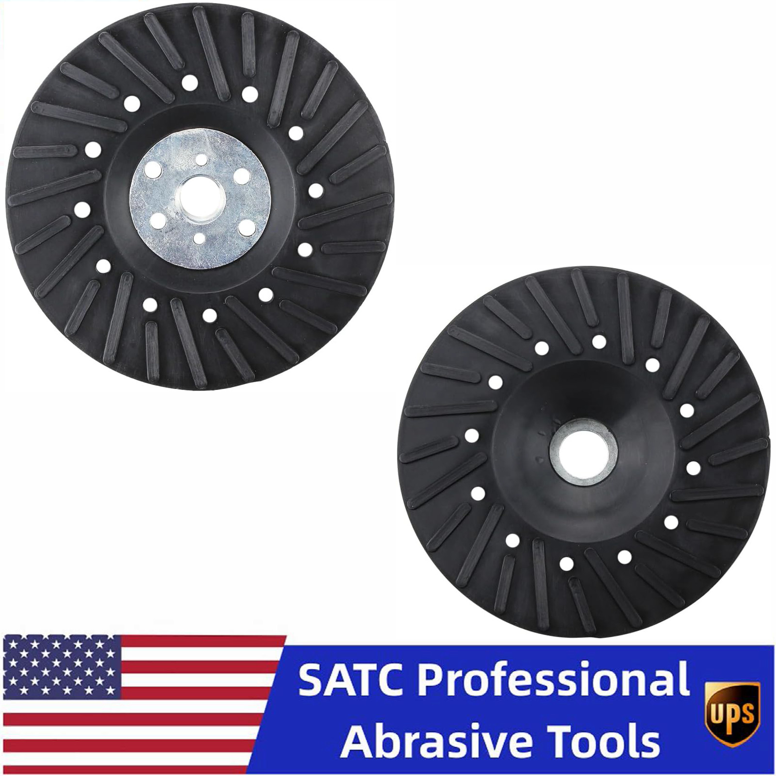 1 Pack – 5″ x 5/8″-11 Resin Fiber Disc Backing Pad w/ Lock Nut for Angle Grinder