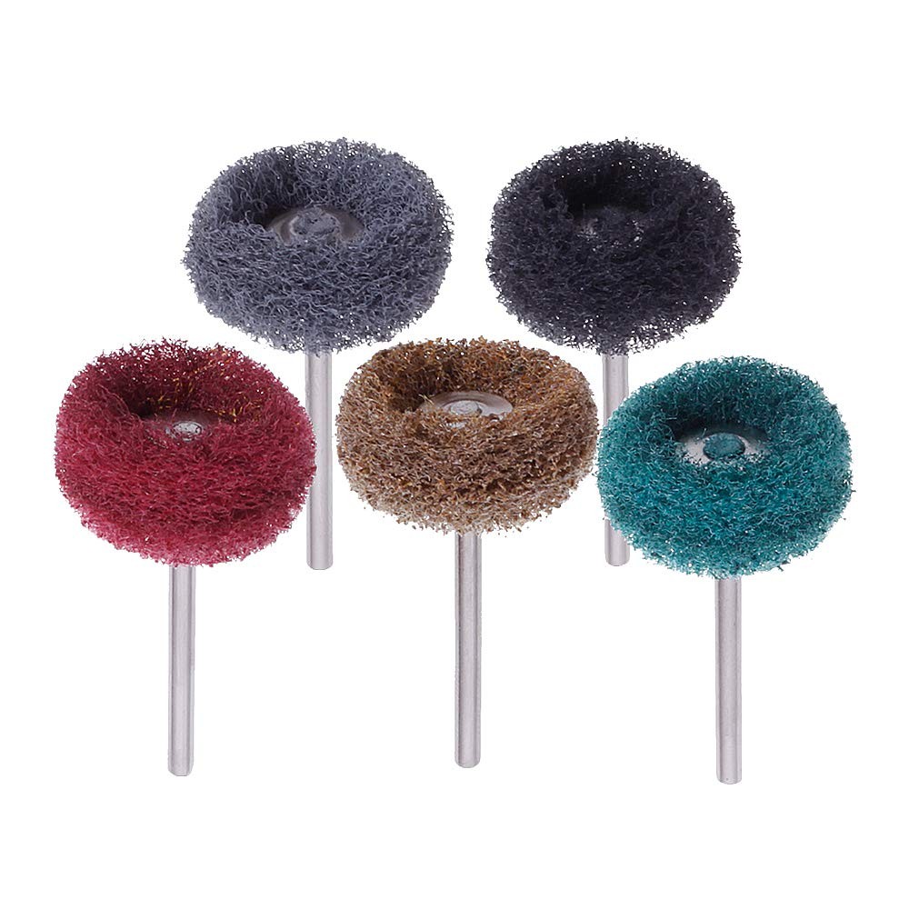 100 Pack Abrasive Wheels, 1″ (25mm) Buffing Polishing Burr For Proxxon