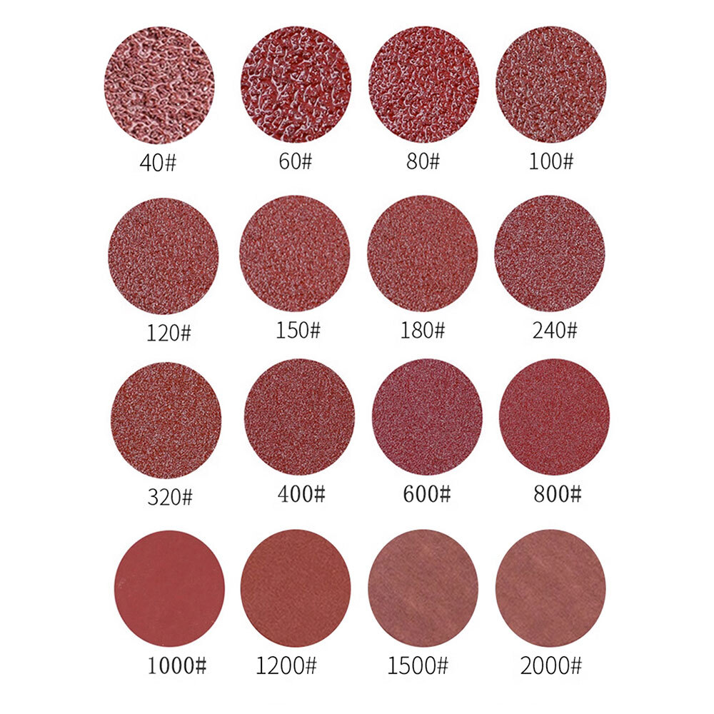 Sanding Discs 125mm 5″ 8-Hole P40 to P2000 Grits Orbital Sander Pad Sandpaper