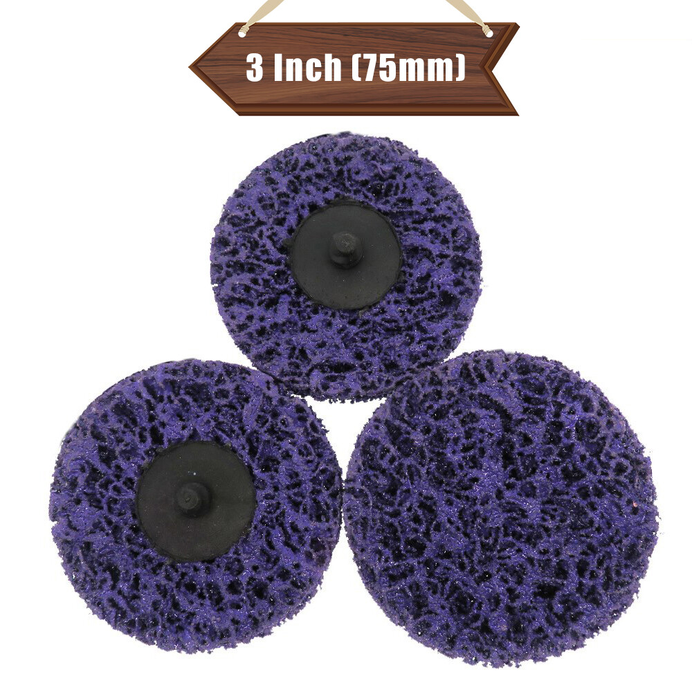3 Inch 75mm Purple Diamond Sanding Discs Roll Lock Grinding Disc Polishing Wheel