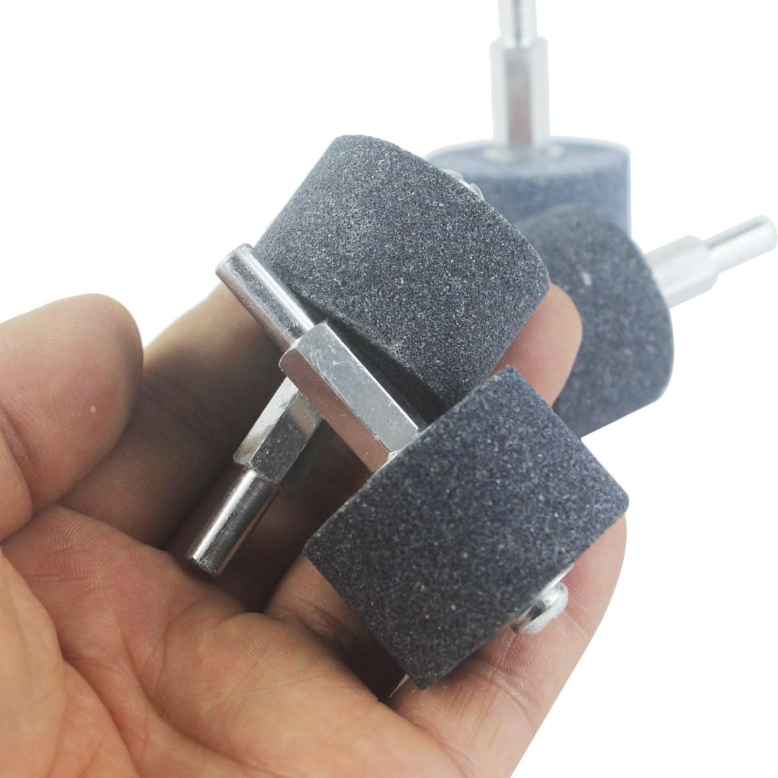 Luo ke 4 Pcs Mounted Grinding Stone – 1/4 Inch Shank 1-1/2 Inch-by-1 Inch Cyl…