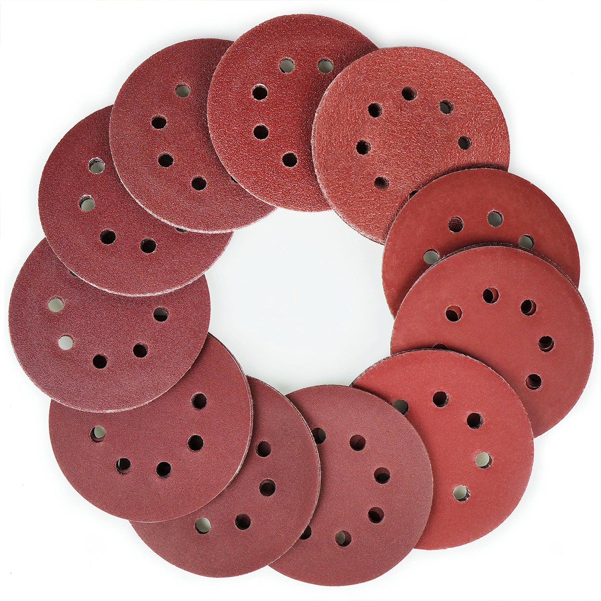 Sanding Discs 125mm 5″ 8-Hole P40 to P2000 Grits Orbital Sander Pad Sandpaper