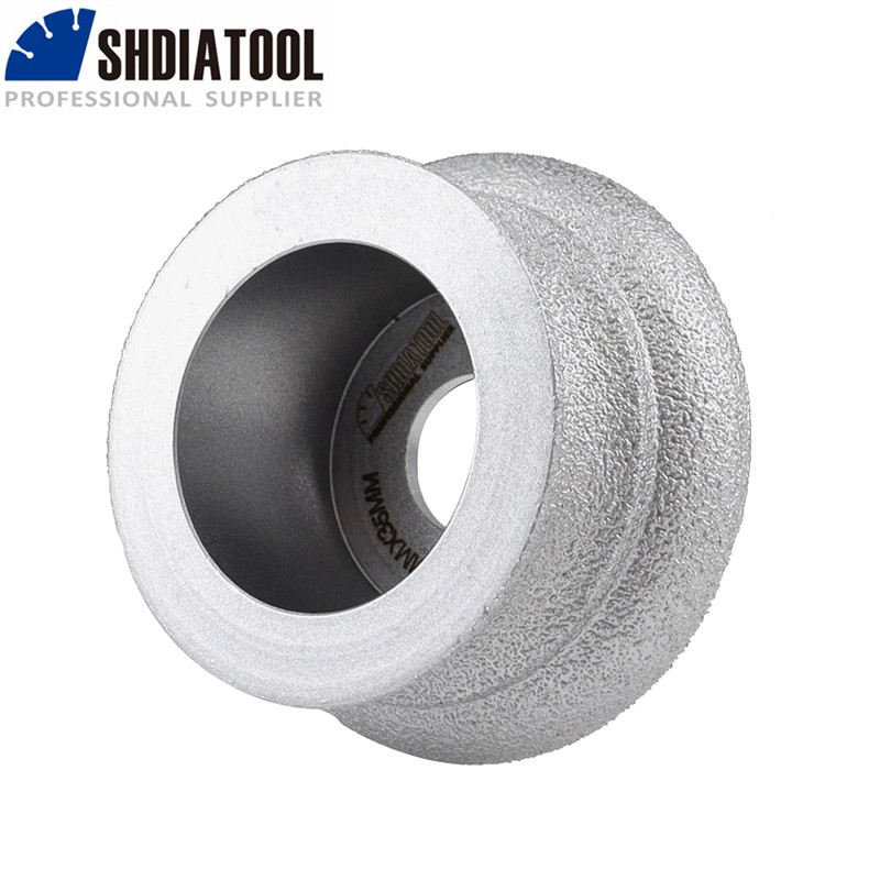 Diamond Vacuum Brazed Grinding Milling Chamfer Bits 3-3/8″ Granite Marble 85mm